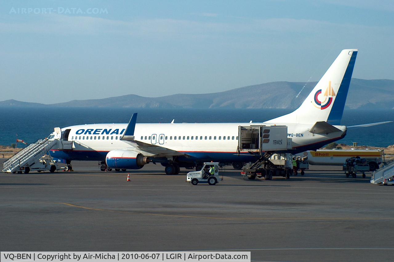 VQ-BEN, 1998 Boeing 737-85R C/N 29037, Orenair, Boeing 737-85R, CN: 29037/177