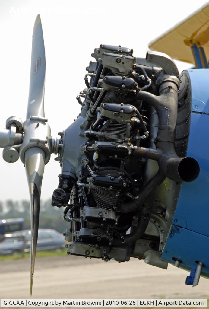 G-CCXA, 1942 Boeing A75N1 C/N 75-3616, LYCOMING R-680-E3A!