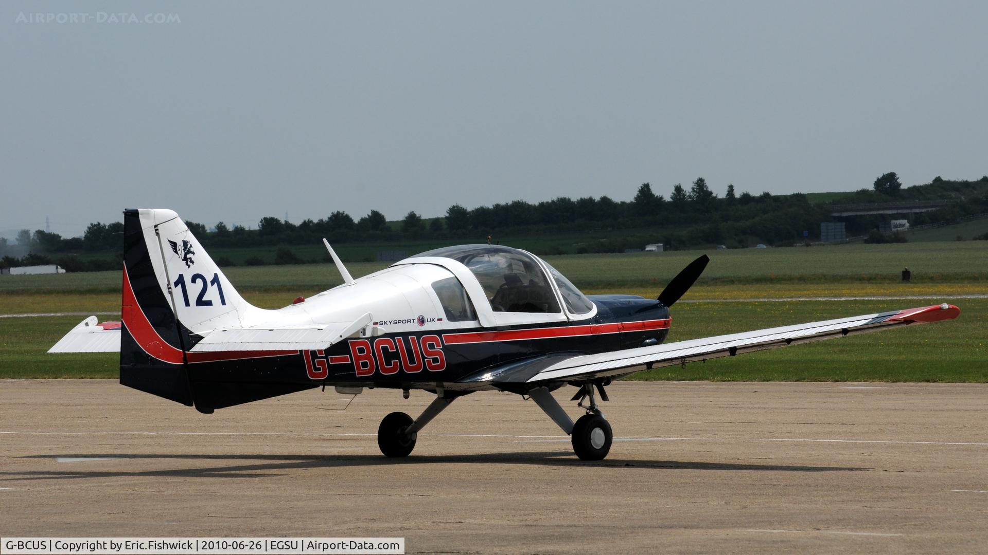G-BCUS, 1975 Scottish Aviation Bulldog Series 120 Model 122 C/N BH120/373, G-BCUS at Duxford Airfield