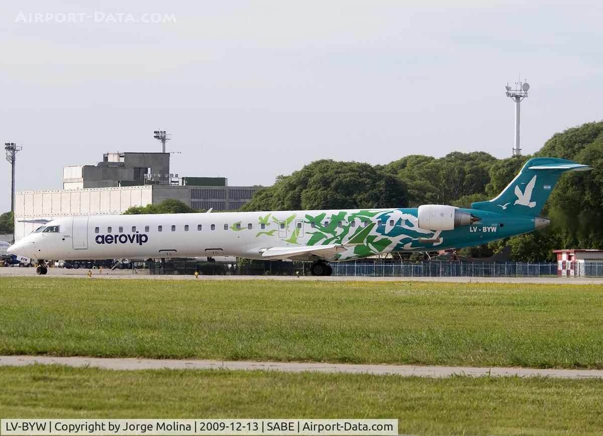 LV-BYW, 2008 Canadair CRJ-900LR (CL-600-2D24) C/N 15209, Leased from Pluna.
