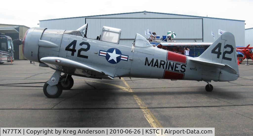 N77TX, North American AT-6A Texan C/N 78-6698, The Great Minnesota Airshow 2010.