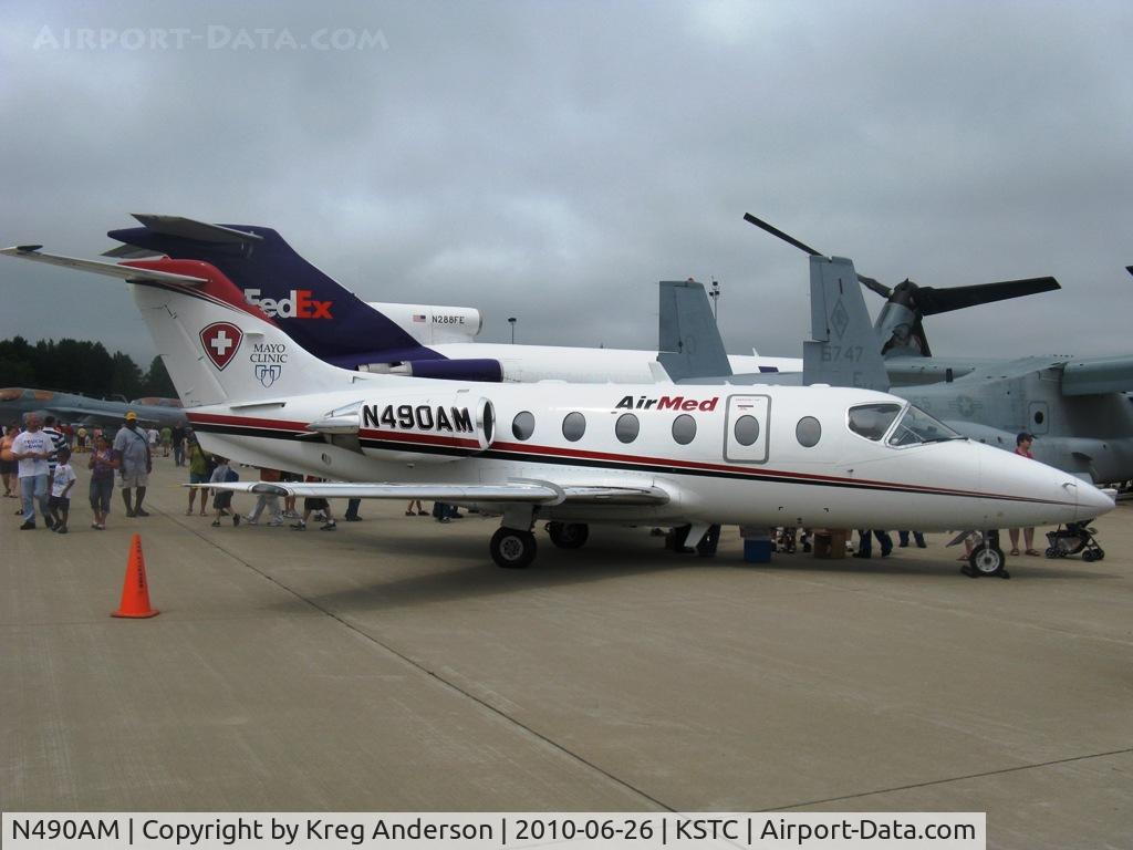 N490AM, 1995 Beech 400A Beechjet C/N RK101, The Great Minnesota Airshow 2010.