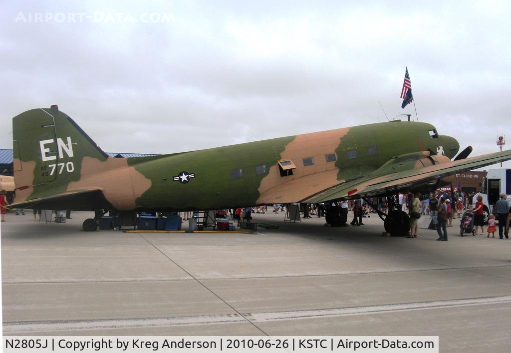 N2805J, 1944 Douglas DC3C-R-1830-90C C/N 20835, The Great Minnesota Airshow 2010.