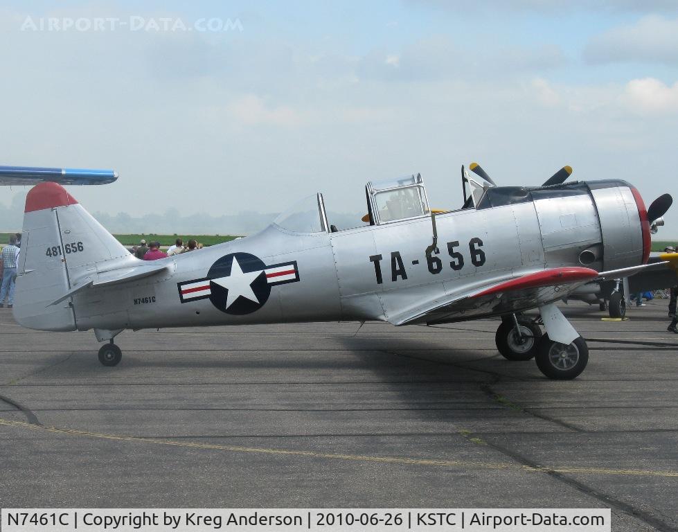 N7461C, 1944 North American AT-6F C/N 121-42378, The Great Minnesota Airshow 2010.