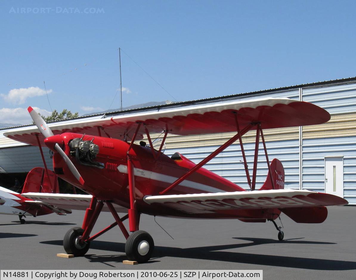 N14881, 1936 Rose Parrakeet A-1 C/N 105, 1936 Rose A-1 PARRAKEET, Continental C85 85 Hp
