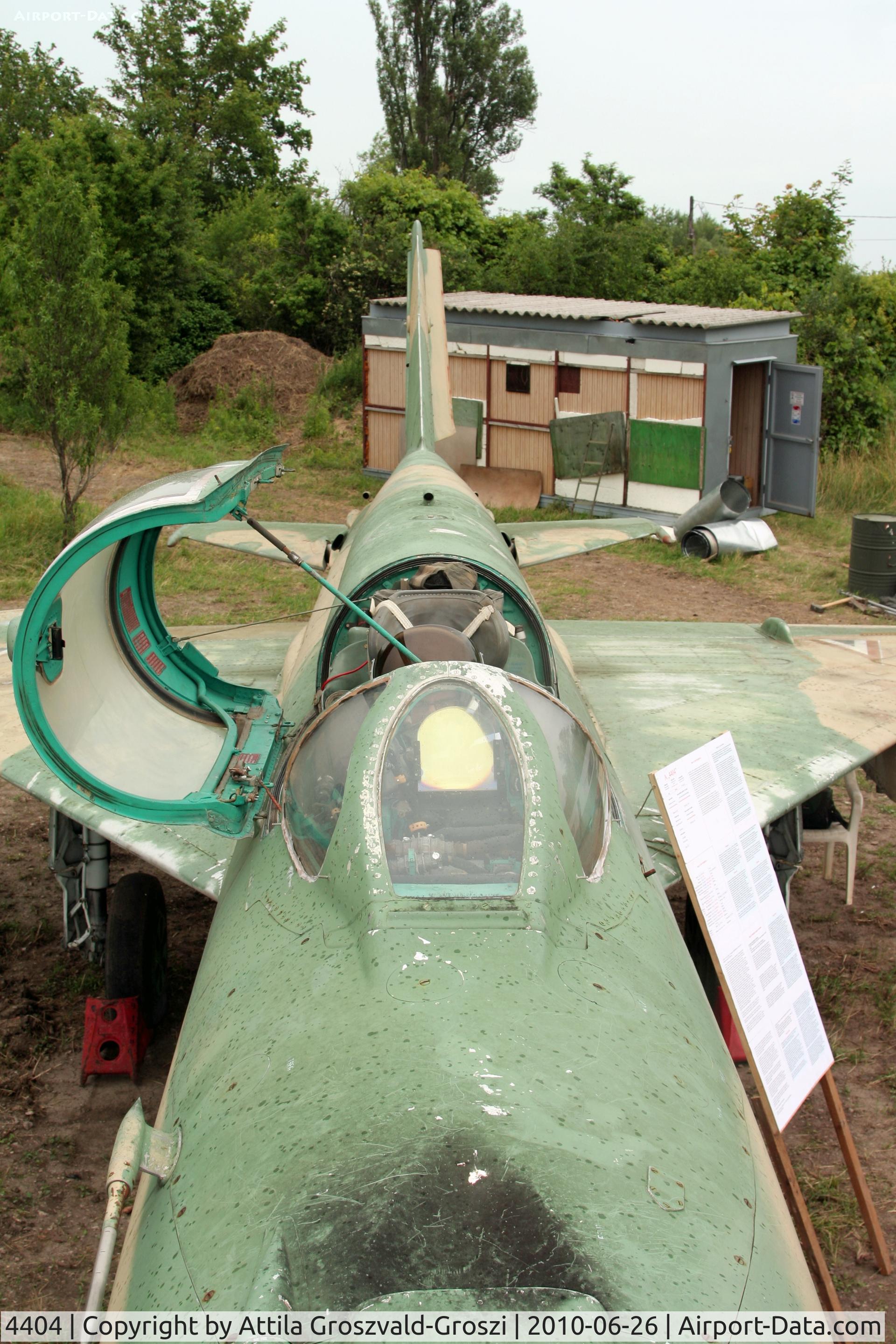 4404, 1971 Mikoyan-Gurevich MiG-21MF C/N 964404, On a temporary exhibition place, in Balatonfüred city border.