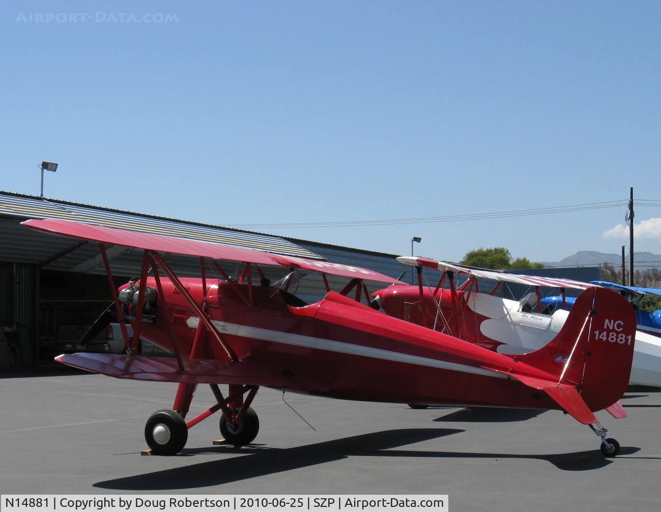 N14881, 1936 Rose Parrakeet A-1 C/N 105, 1936 Rose A-1 PARRAKEET, Continental C85 85 Hp