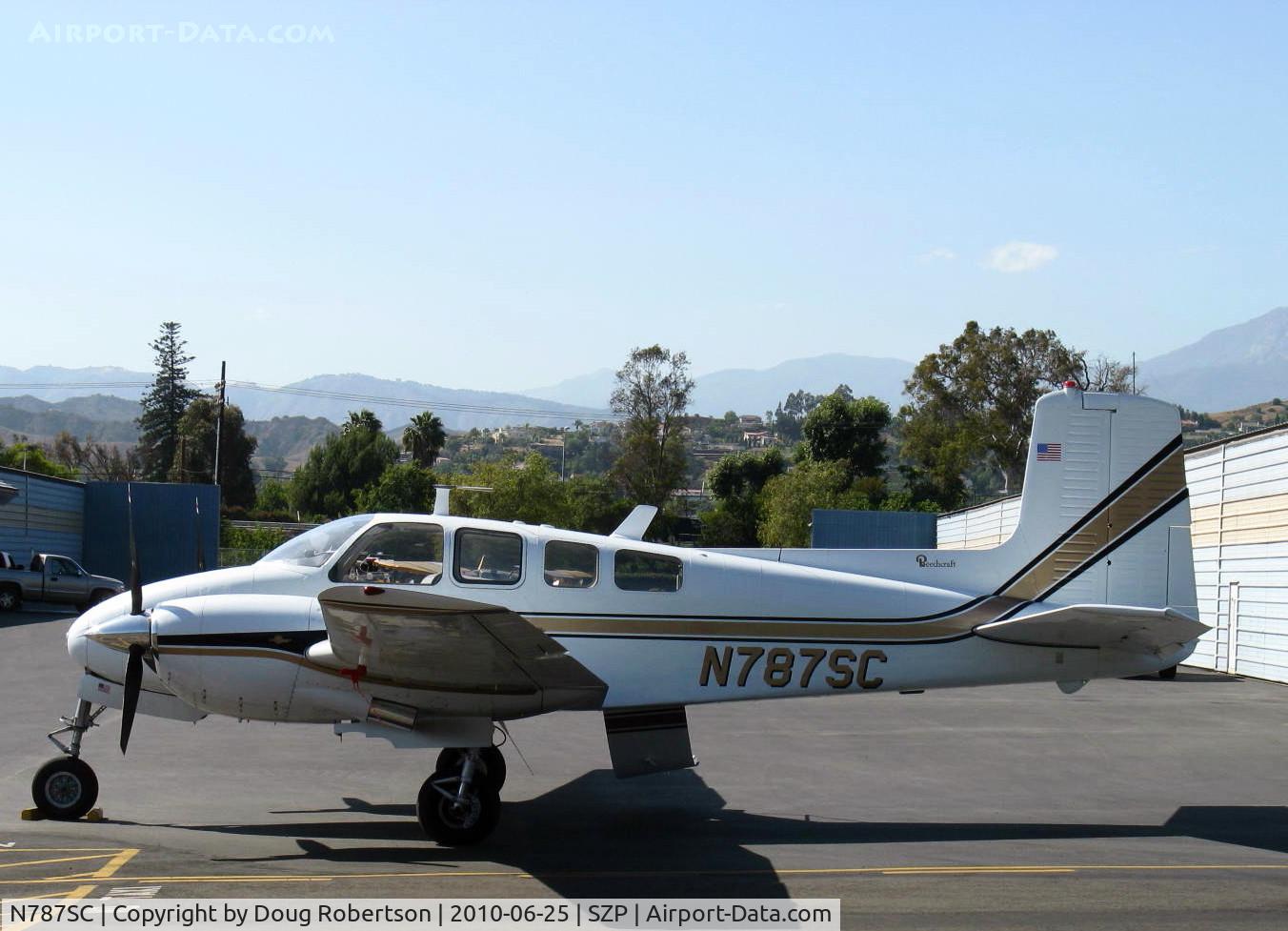 N787SC, 1962 Beech D50E Twin Bonanza C/N DH-324, 1962 Beech D50E TWIN BONANZA, two Lycoming GO-480-G2F6 295 Hp each