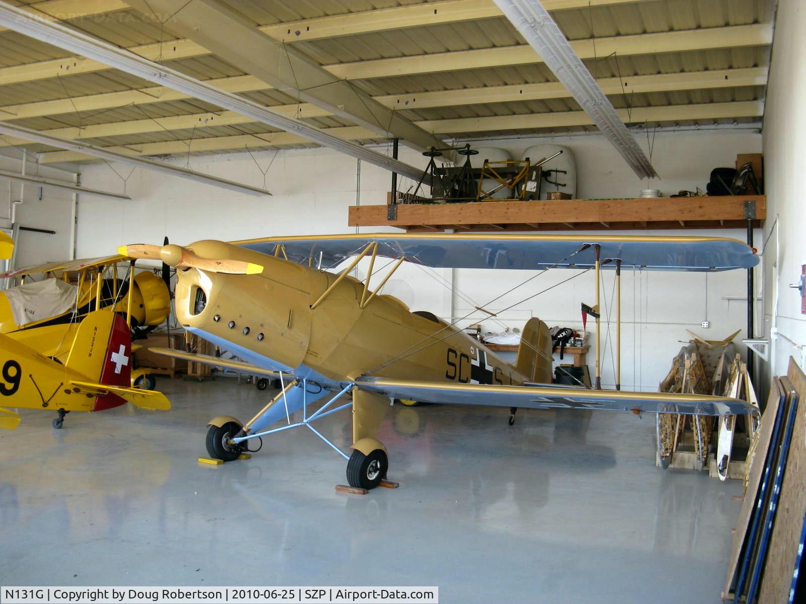 N131G, 1959 CASA 1-131 Jungmann C/N E3B-391, 1959 C.A.S.A. 1,131 Bucker JUNGMANN, LOM 332AK inverted in-line four cylinder 140 Hp