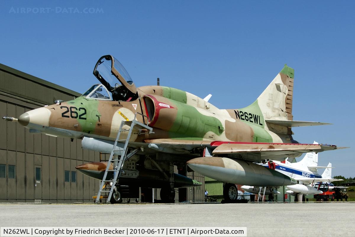 N262WL, Douglas A-4N Skyhawk C/N 14465, BAE System / Flightsystems flightline at Wittmund