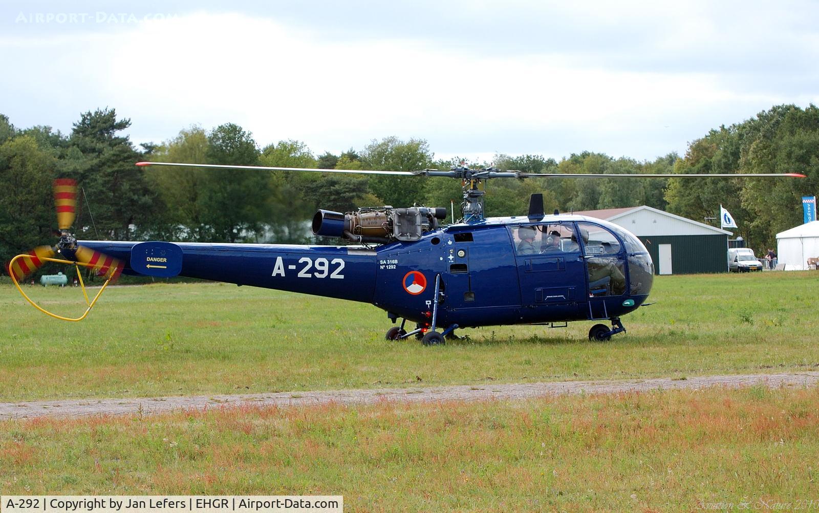A-292, Sud SE-3160 Alouette III C/N 1292, Dutch Air Force