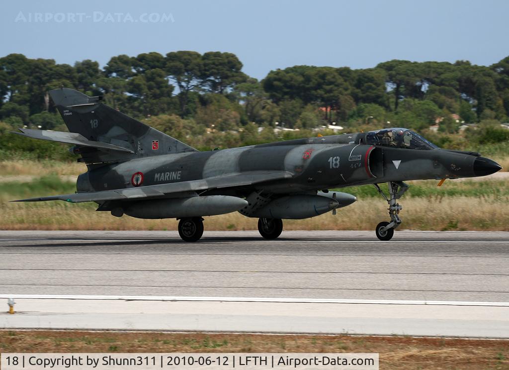 18, Dassault Super Etendard C/N 18, Landing rwy 23