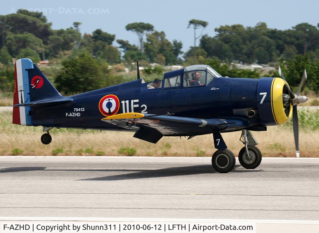 F-AZHD, North American NA-68 C/N SA-30, Landing rwy 23