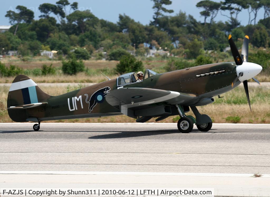 F-AZJS, 1944 Supermarine 389 Spitfire PR.XIX C/N 6S/585110, Landing rwy 23