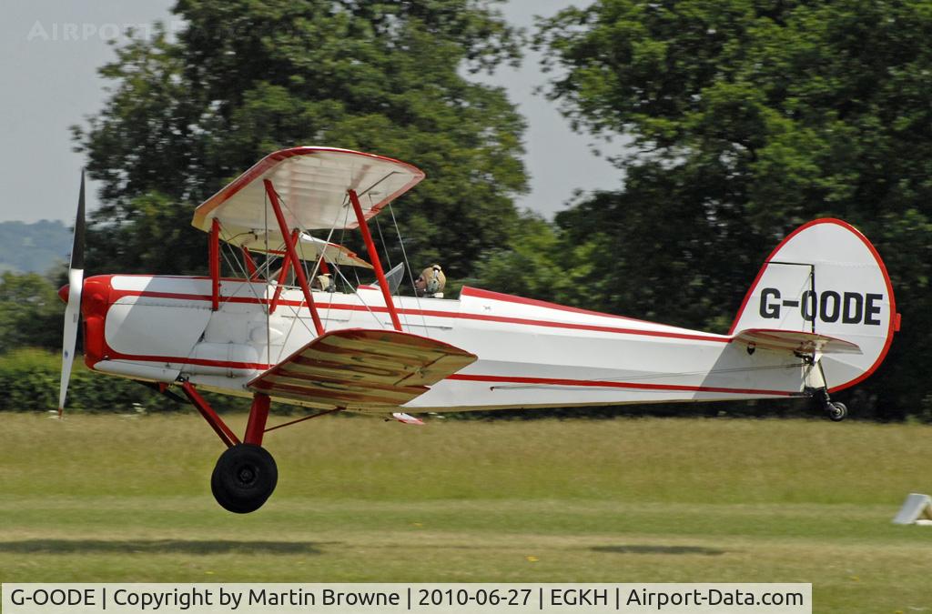 G-OODE, 1947 Stampe-Vertongen SV-4C C/N 500, SHOT AT HEADCORN