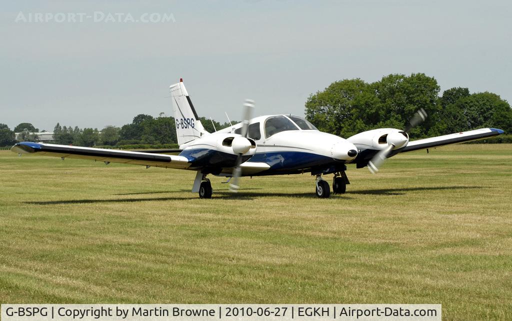 G-BSPG, 1980 Piper PA-34-200T Seneca II C/N 34-8070168, SHOT AT HEADCORN