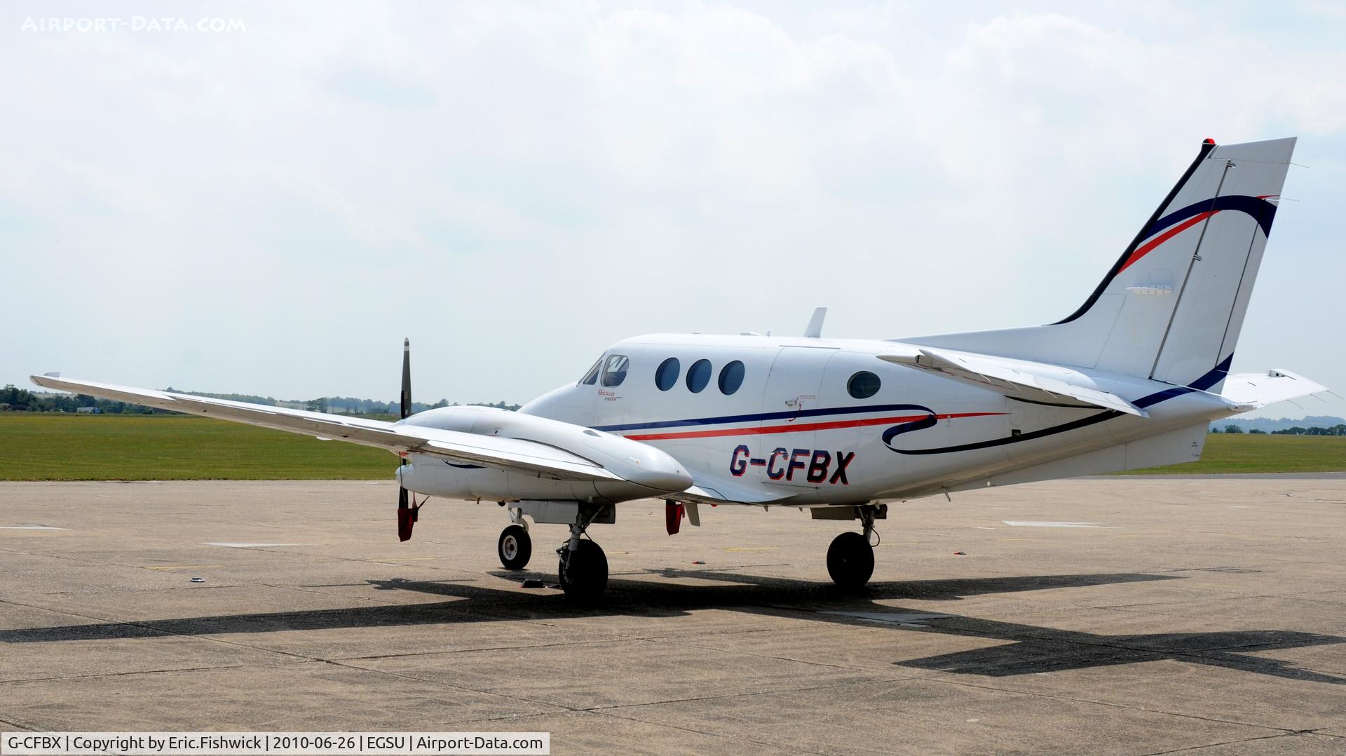 G-CFBX, 2008 Hawker Beechcraft C90GTI King Air King Air C/N LJ-1890, 1. G-CFBX Beechcraft KingAir at Duxford Airfield