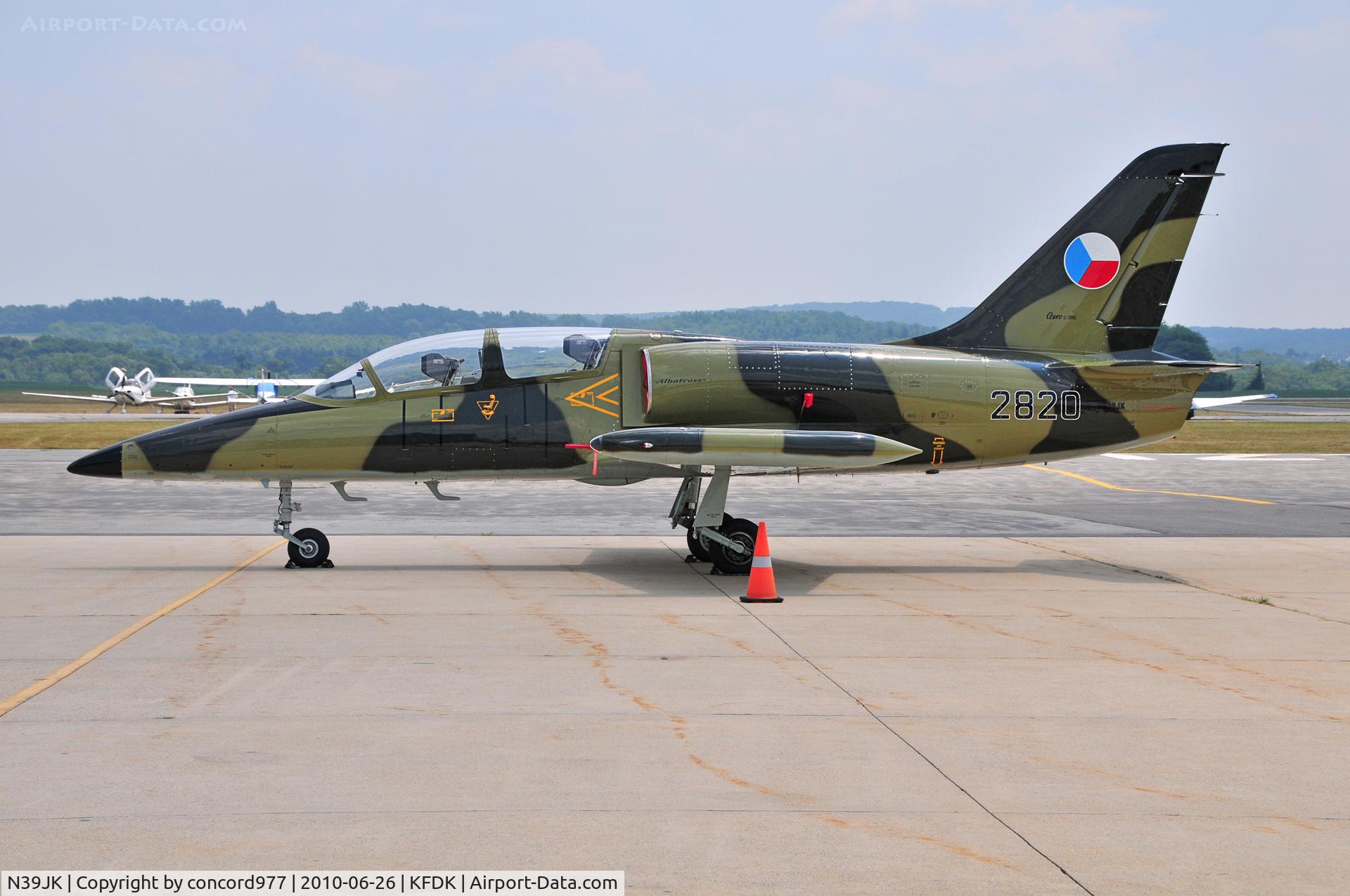 N39JK, 1984 Aero L-39C Albatros C/N 432820, Seen at KFDK on 6/26/2010