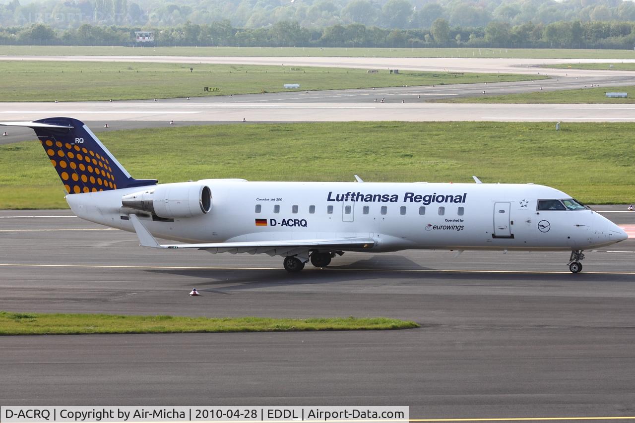 D-ACRQ, 2002 Canadair CRJ-200LR (CL-600-2B19) C/N 7629, Eurowings, Canadair CL-600-2B19 Regional Jet CRJ-200ER, CN: 7629