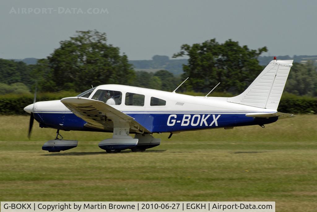 G-BOKX, 1978 Piper PA-28-161 Cherokee Warrior II C/N 28-7816680, SHOT AT HEADCORN
