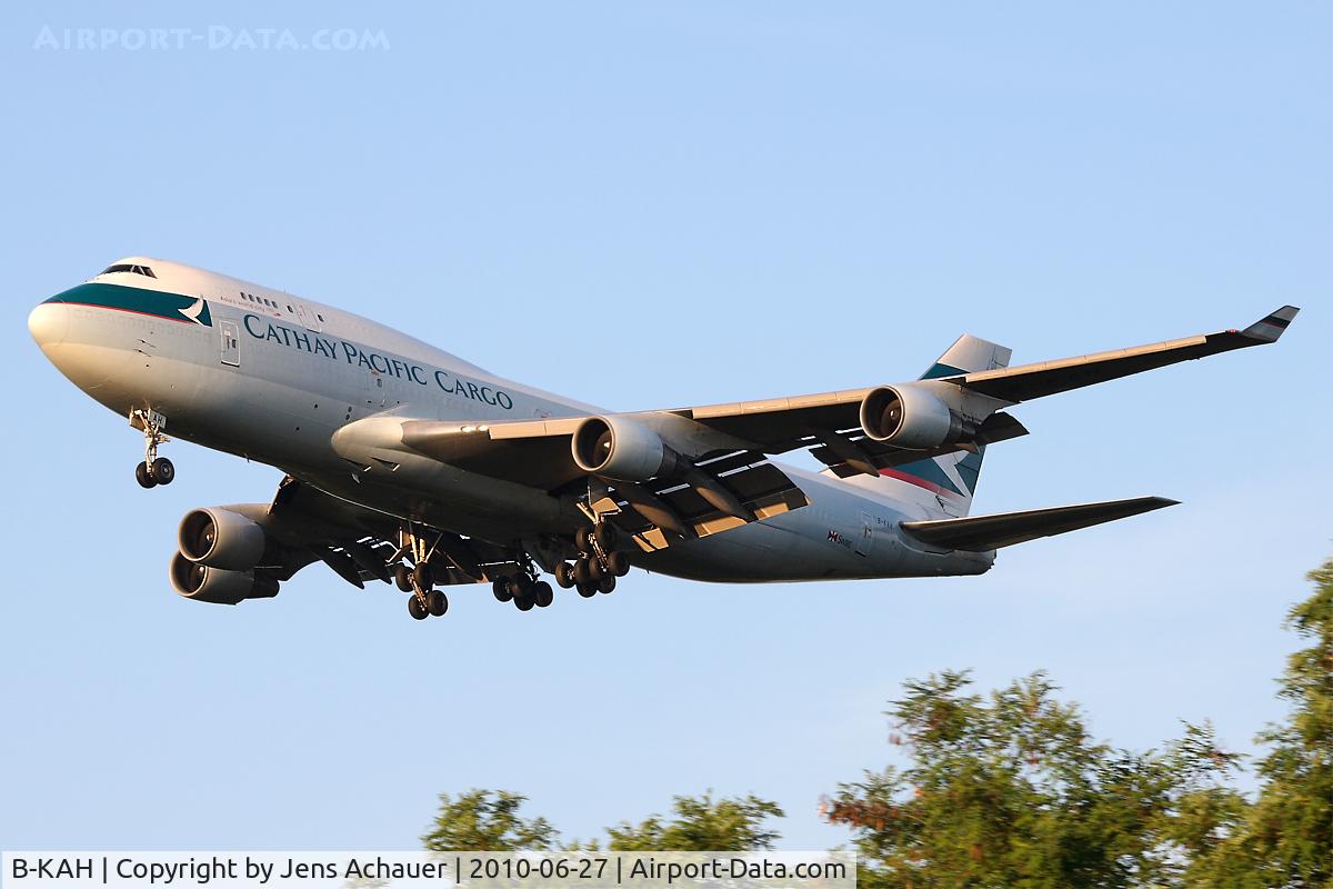 B-KAH, 1993 Boeing 747-412 C/N 27134, Arriving from HKG