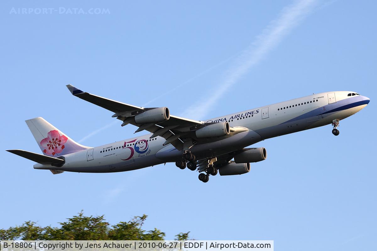 B-18806, 2001 Airbus A340-313 C/N 433, Arriving from TPE