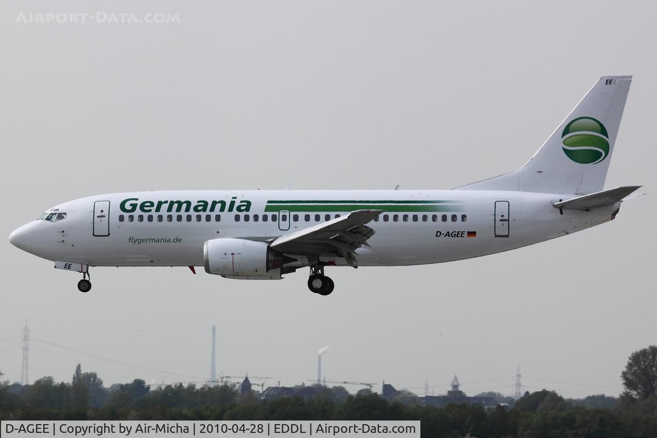 D-AGEE, 1988 Boeing 737-35B C/N 24238, Germania, Boeing 737-35B, CN: 24238/1626