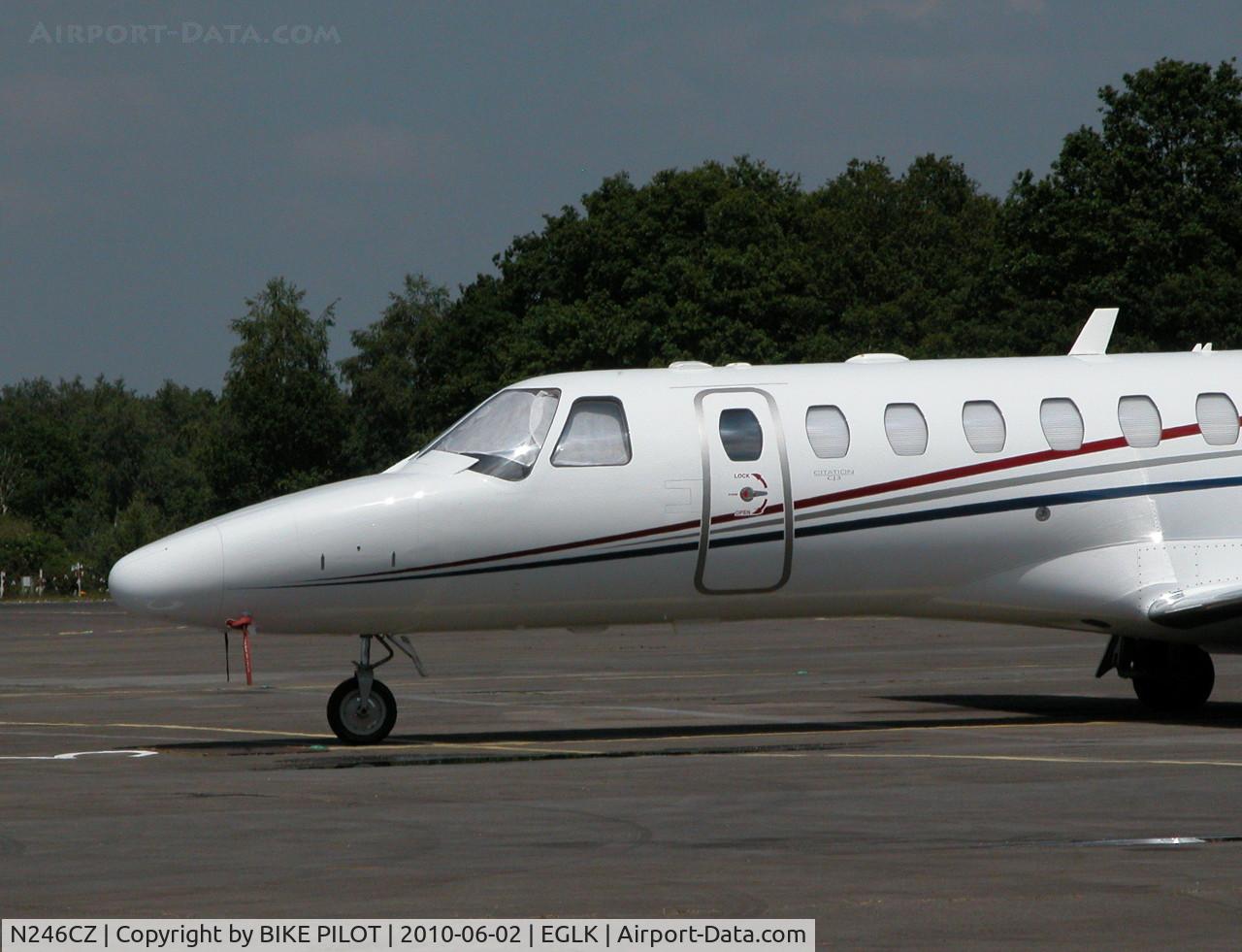 N246CZ, 2008 Cessna 525B CitationJet CJ3 C/N 525B0246, PARKED ON THE TERMINAL APRON
