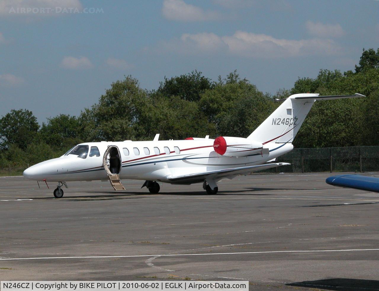 N246CZ, 2008 Cessna 525B CitationJet CJ3 C/N 525B0246, PARKED ON THE TERMINAL APRON