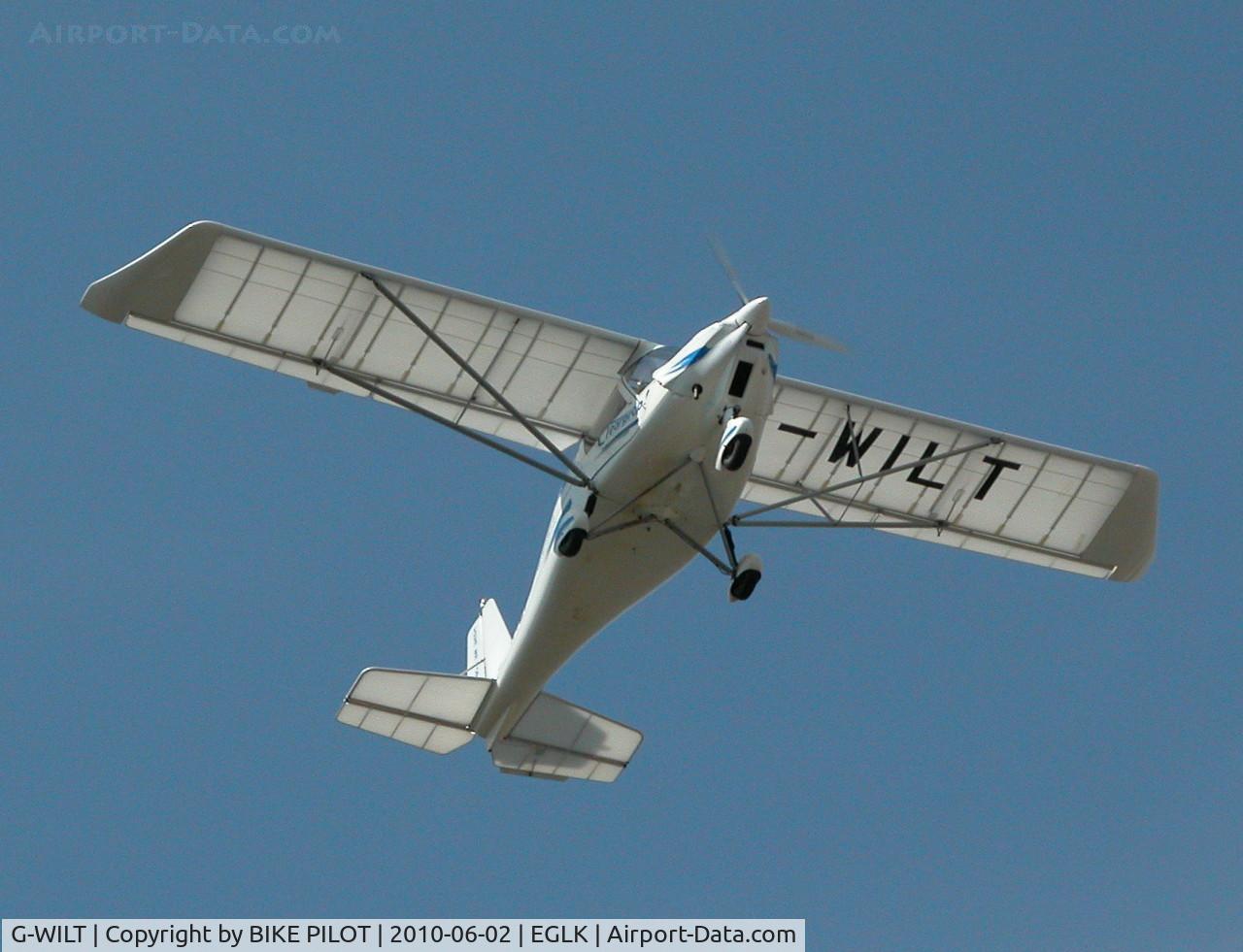 G-WILT, 2005 Comco Ikarus C42 FB100 C/N 0506-6687, RESIDENT IKARUS ON FINALS FOR RWY 07