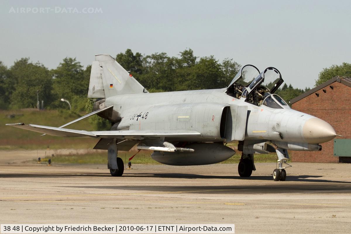 38 48, 1972 McDonnell Douglas F-4F Phantom II C/N 4747, taxying to the active