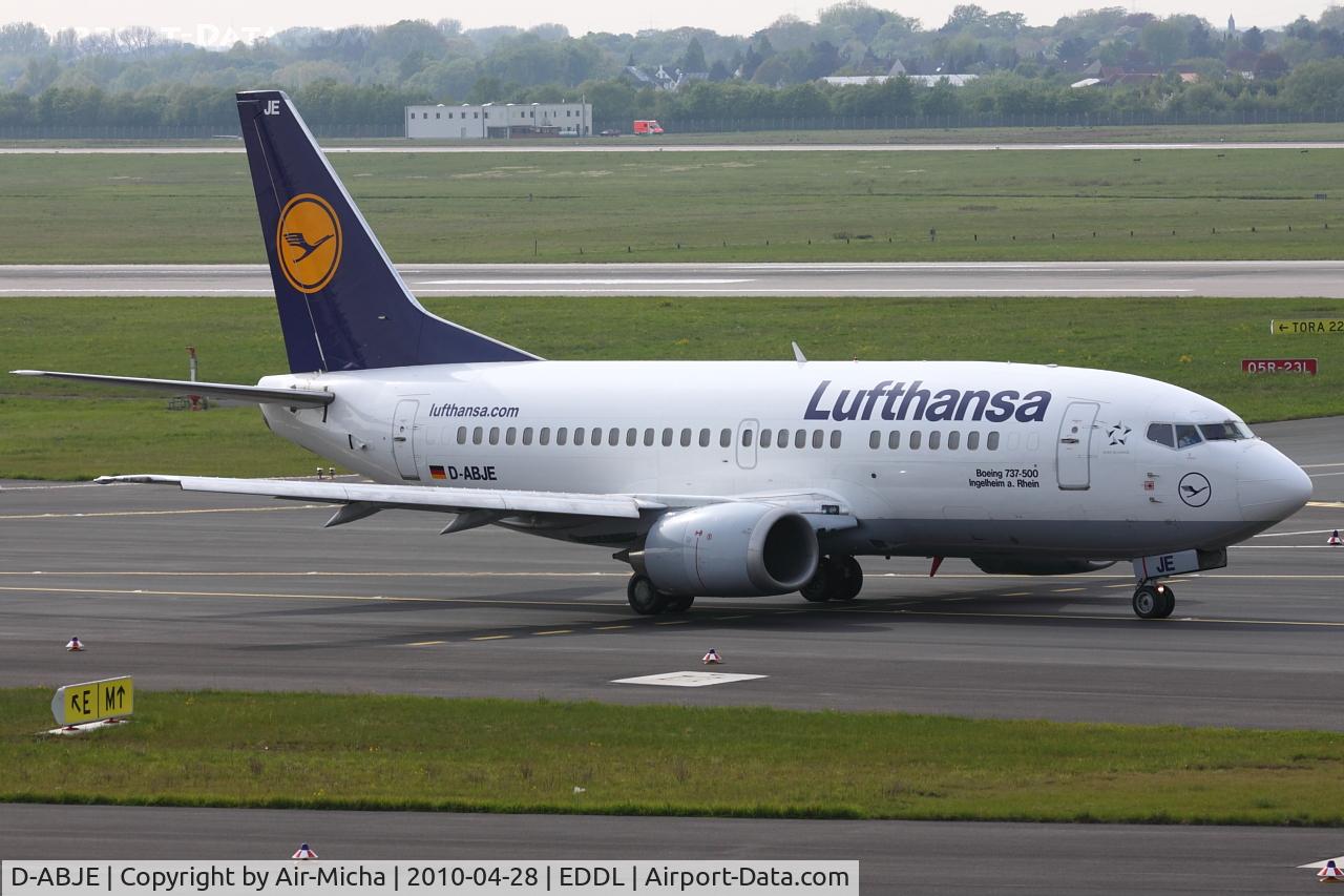 D-ABJE, 1991 Boeing 737-530 C/N 25310, Lufthansa, Boeing 737-530, CN: 25310/2123, Aircraft Name: Ingelheim am Rhein