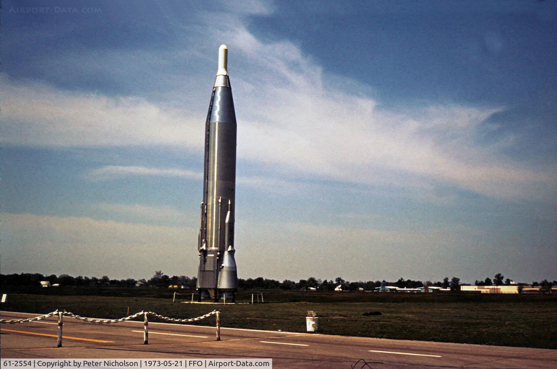 61-2554, 1962 Convair HGM-16F Atlas C/N 68F, Convair Atlas Inter-Continental Ballistic Missile as displayed at the USAF Musem in May 1973.