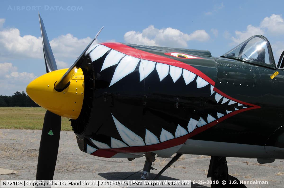 N721DS, 1984 Nanchang CJ-6 C/N 4032020, JAWS close up
