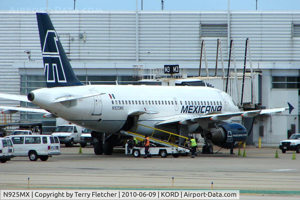 N925MX, 2003 Airbus A319-112 C/N 1925, 2003 Airbus A319-112, c/n: 1925 of Mexicana at Chicago O'Hare