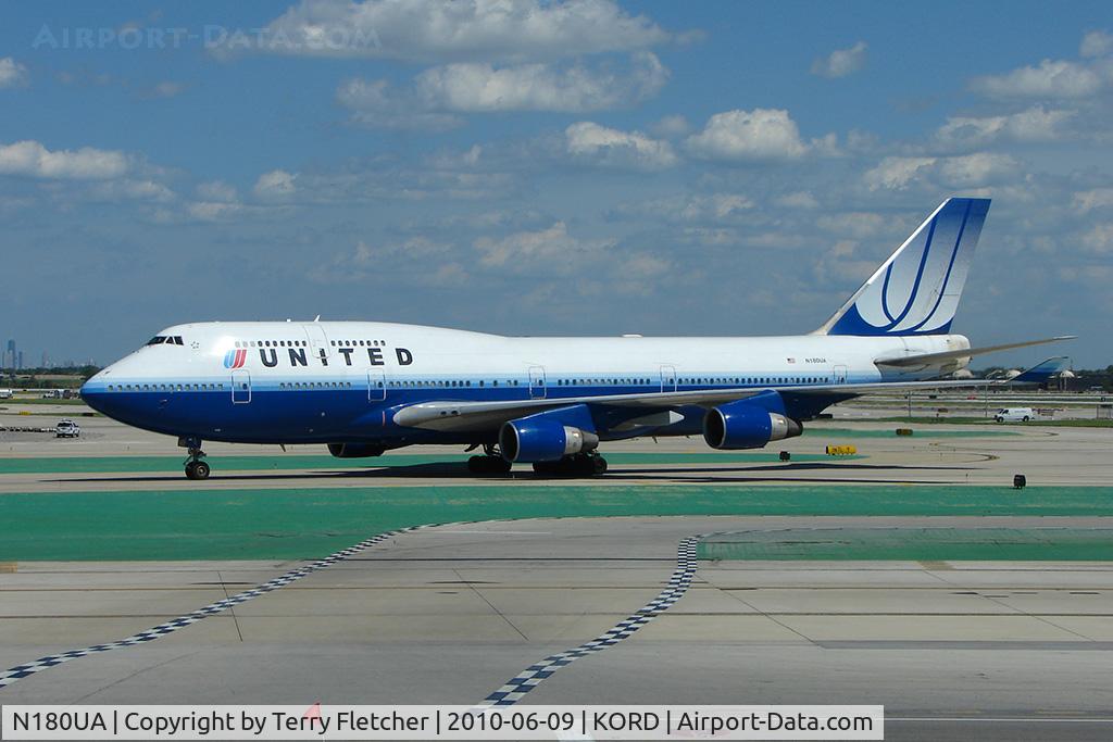 N180UA, 1991 Boeing 747-422 C/N 25224, 1991 Boeing 747-422, c/n: 25224 of United at Chicago O'Hare