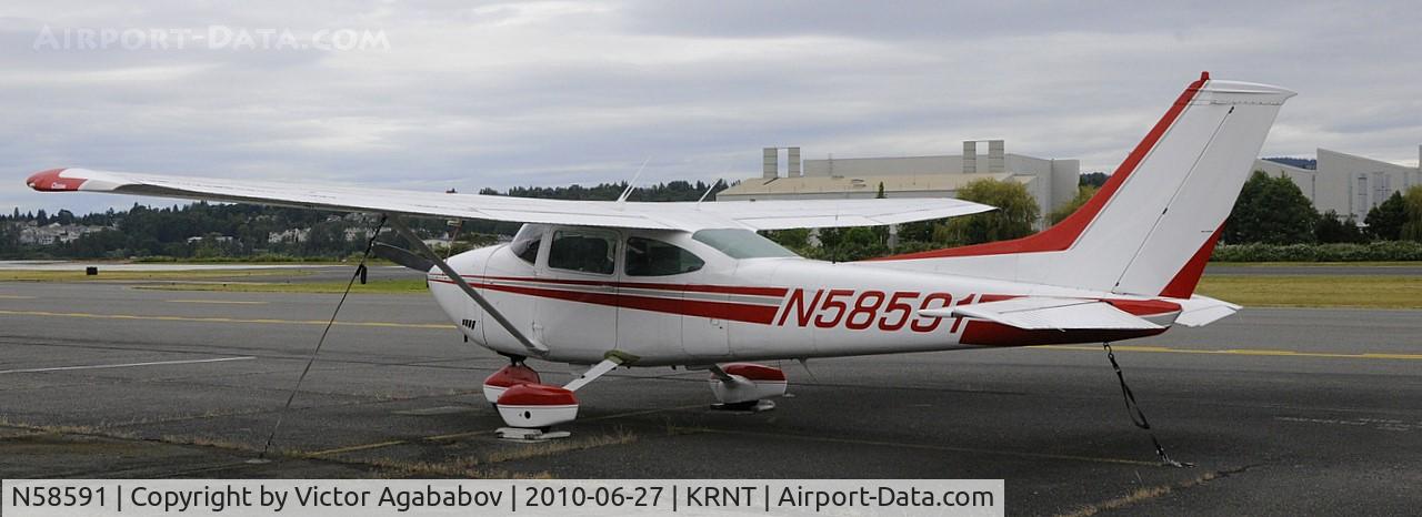 N58591, 1973 Cessna 182P Skylane C/N 18262162, At Renton