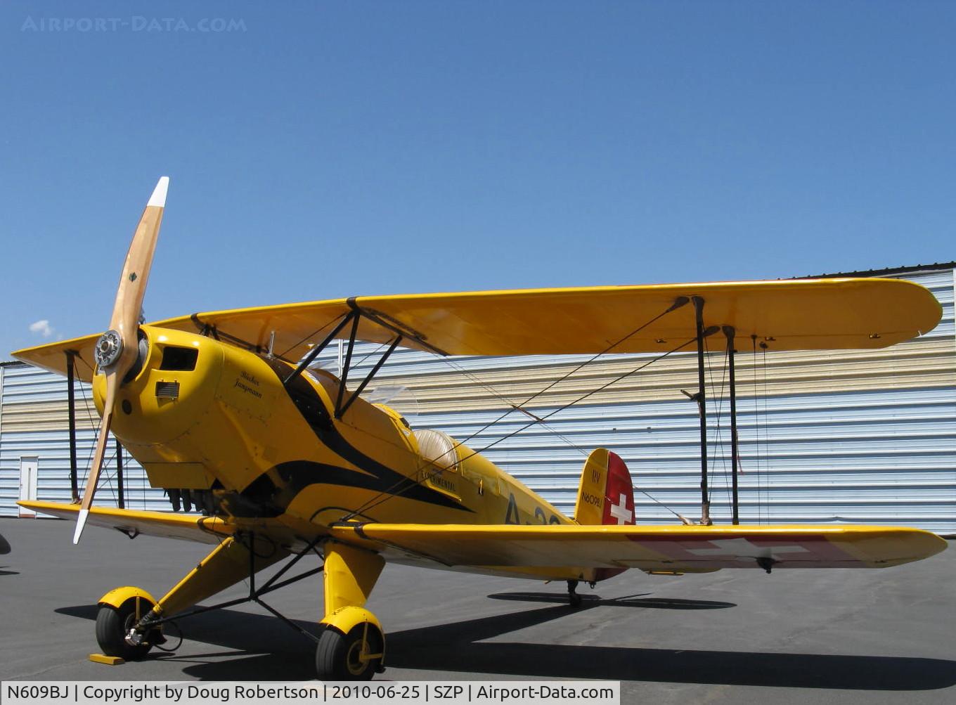 N609BJ, 1963 CASA 1-131 Jungmann C/N E3B-609, 1963 C.A.S.A. 1.131 Bucker Jungmann, Lycoming IO-360 180 Hp upgrade