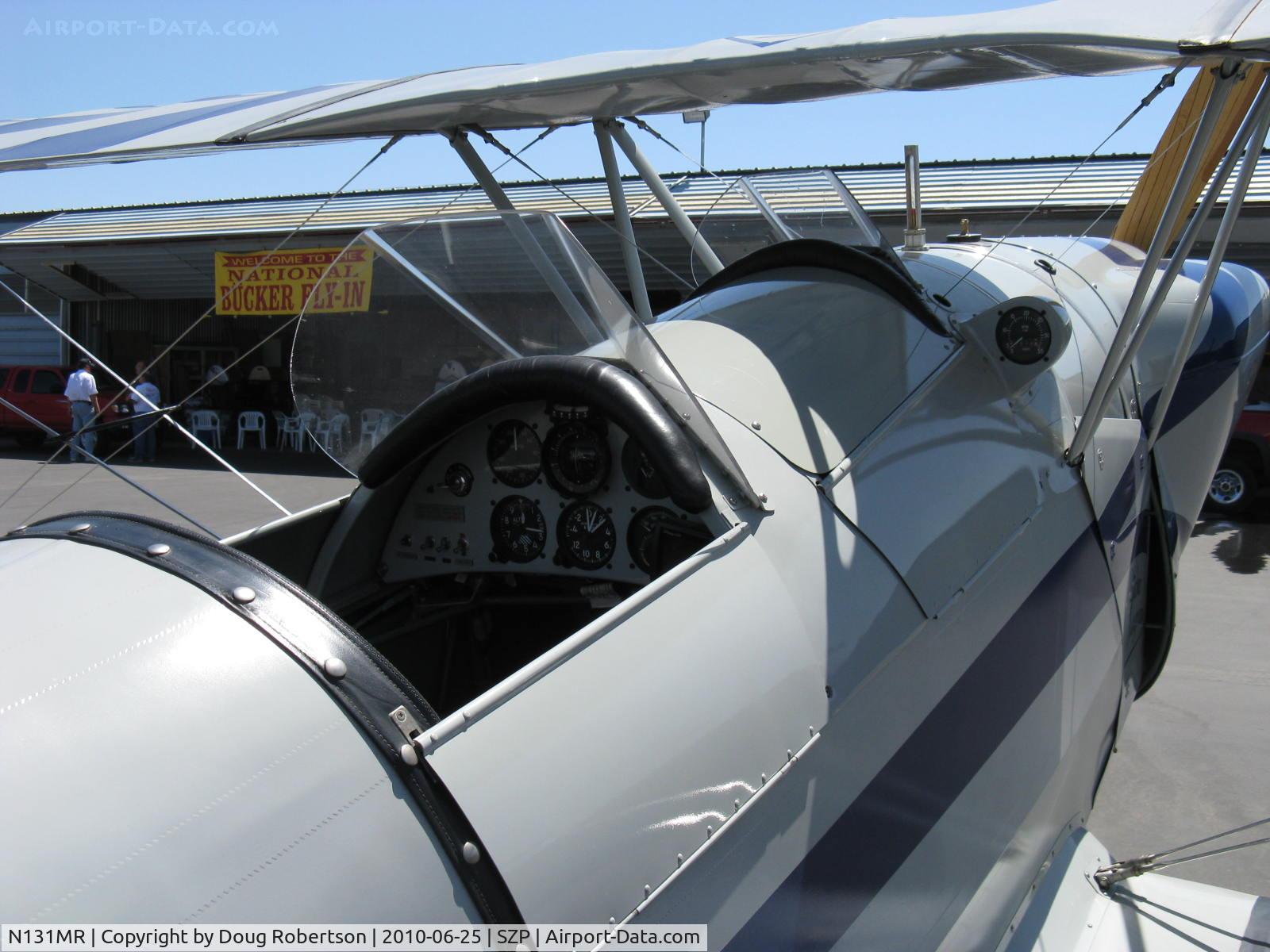 N131MR, 1954 Bucker E3B Jungmann C/N 468, 1954 Bucker Jungman E3B, Lycoming O&VO-360 with Ellison Throttle Body Injection 180 Hp upgrade, front cockpit covered