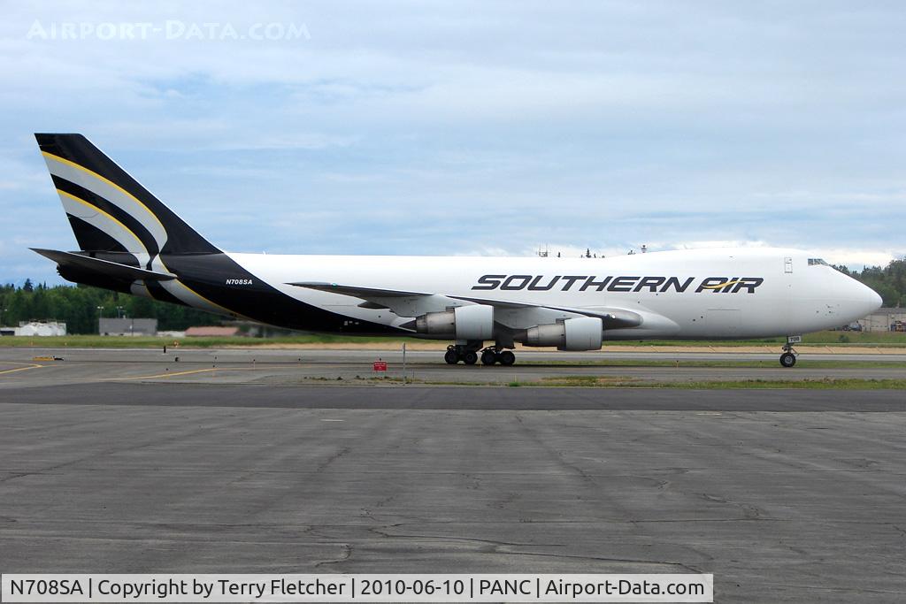 N708SA, 1988 Boeing 747-2B5F C/N 24196, 1988 Boeing 747-2B5F, c/n: 24196 of Southern Air at Anchorage