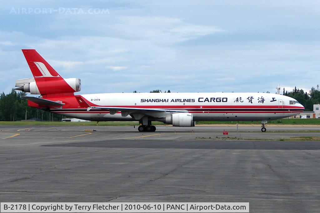 B-2178, 1994 McDonnell Douglas MD-11F C/N 48543, Shanghai Cargo's 1994 McDonnell Douglas MD-11F, c/n: 48543/572 at Anchorage