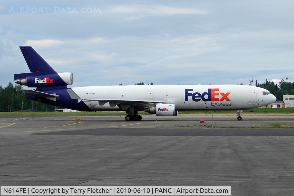 N614FE, 1992 McDonnell Douglas MD-11F C/N 48528, FedEX 1992 Mcdonnell Douglas MD-11F, c/n: 48528 at Anchorage