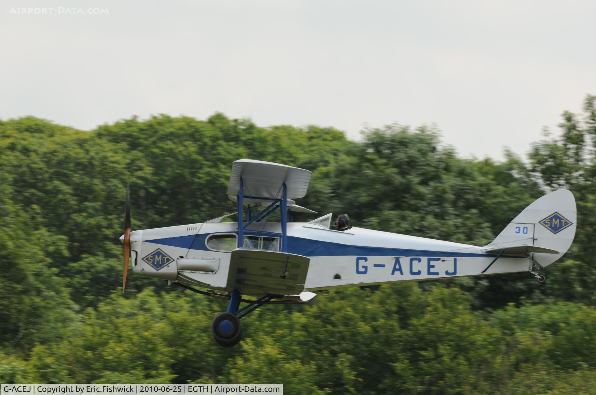 G-ACEJ, 1933 De Havilland DH.83 Fox Moth C/N 4069, 41. G-ACEJ departing Shuttleworth (Old Warden) Airfield 