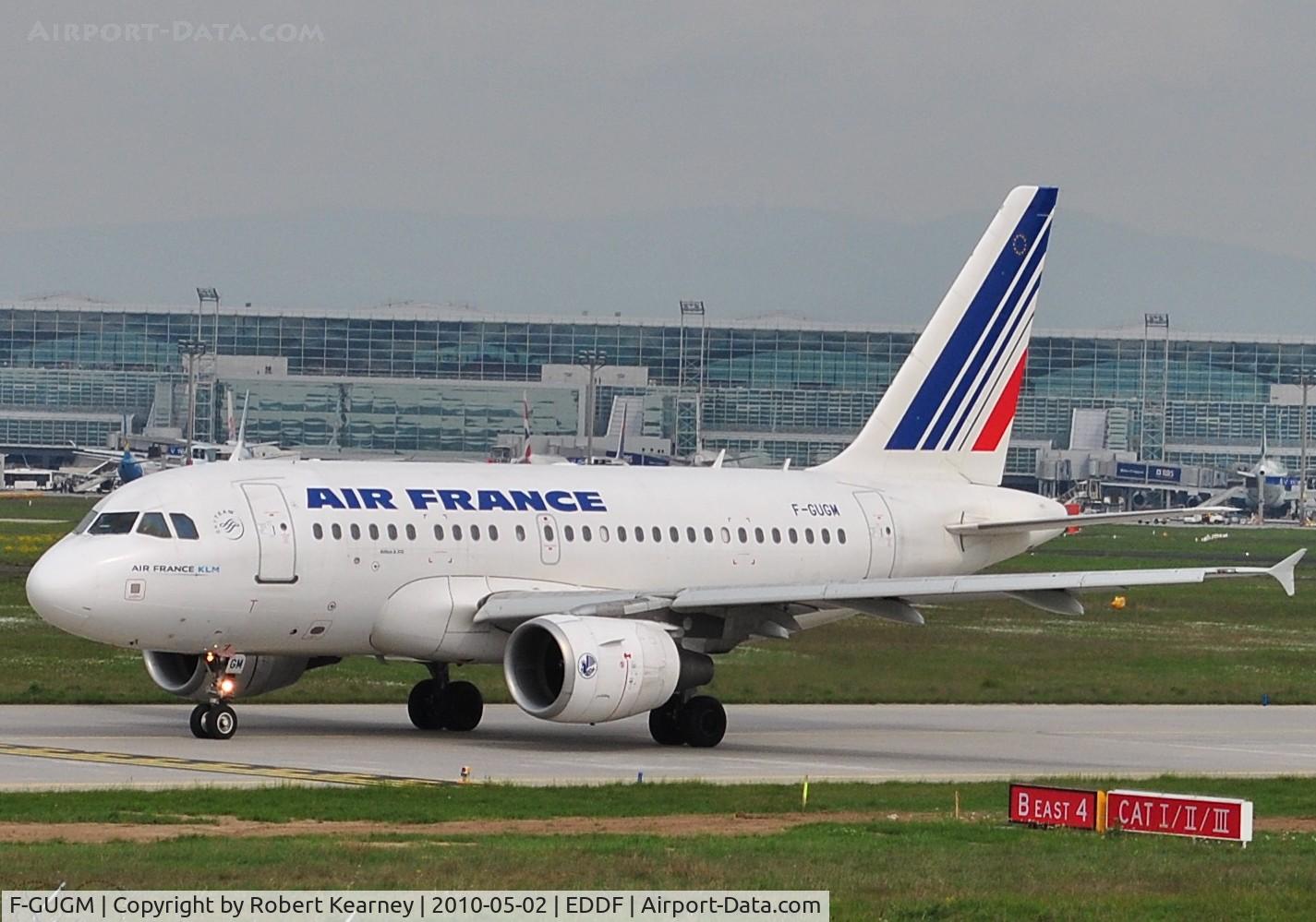 F-GUGM, 2006 Airbus A318-111 C/N 2750, Air France taxiing around the back