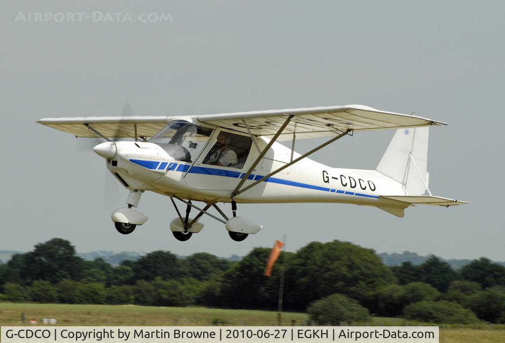 G-CDCO, 2005 Comco Ikarus C42 FB UK C/N PFA 322-14315, SHOT AT HEADCORN