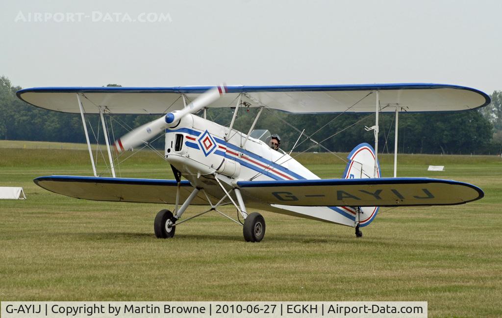G-AYIJ, 1946 Stampe-Vertongen SV-4B C/N 376, SHOT AT HEADCORN