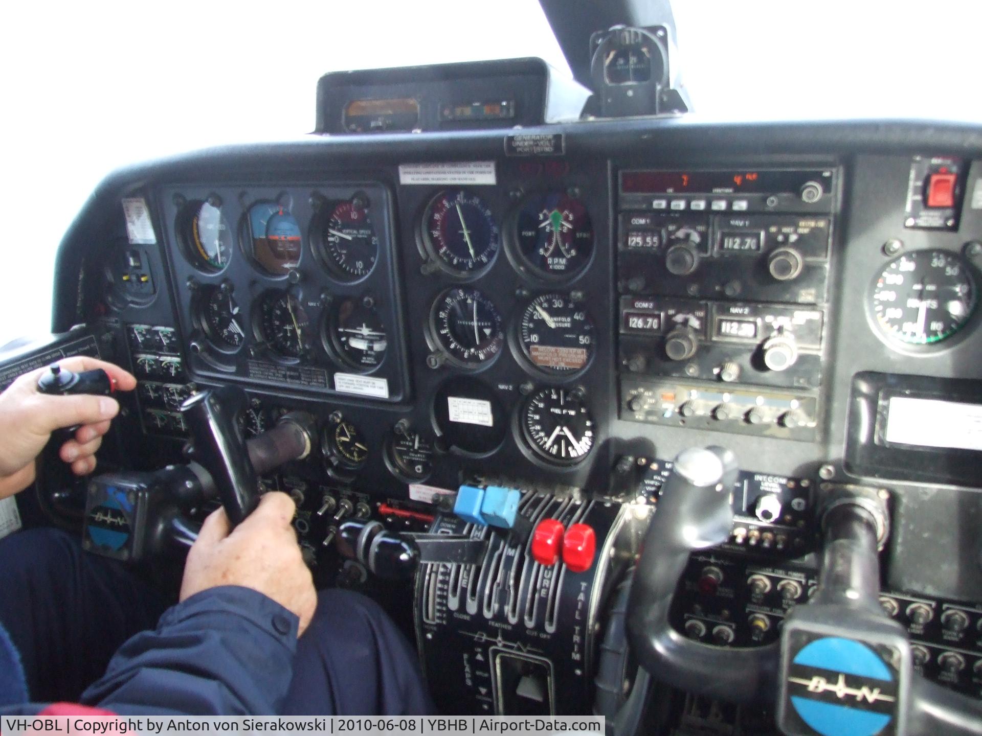 VH-OBL, 1986 Pilatus Britten-Norman BN-2A-20 Islander C/N 2035, Par-Avion VH-OBL Cockpit airborne at 1400ft