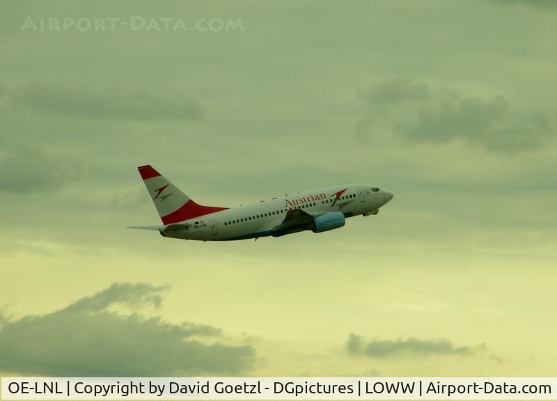 OE-LNL, 2000 Boeing 737-6Z9 C/N 30137, Departure into the evening sky.