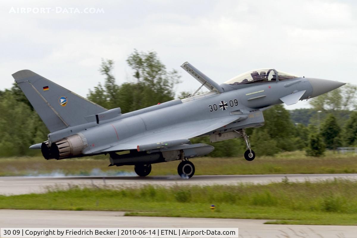 30 09, Eurofighter EF-2000 Typhoon S C/N GS004, touchdown
