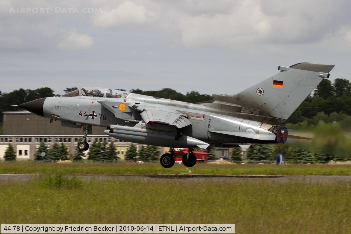 44 78, Panavia Tornado IDS C/N 451/GS131/4178, departing via RW28